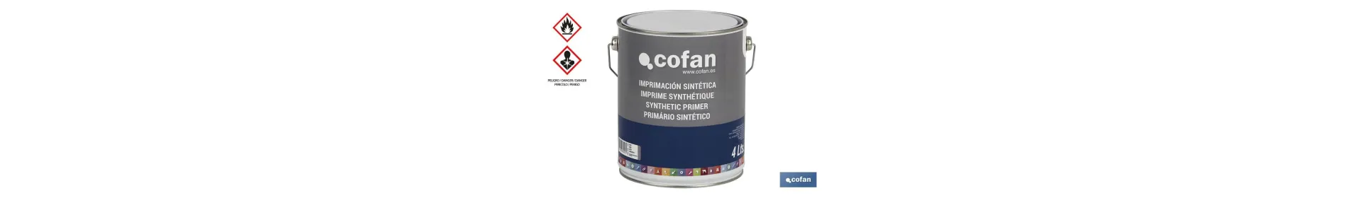 Imprimación Sintética | Color Gris y Blanco | Tamaño de 750 ml o 4L
