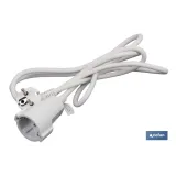 Prolongador de cable eléctrico | Varias medidas de cable (3 x 1,5 mm) | Base Bipolar