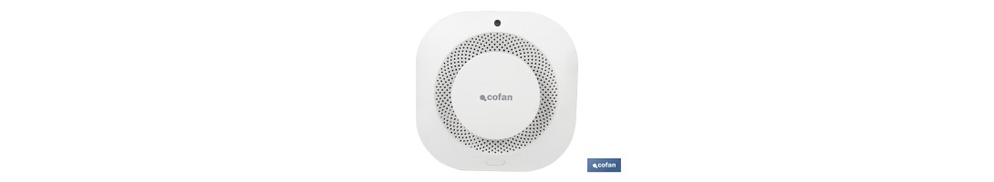 Detector de humo inteligente | Conexión WiFi y Bluetooth | Aplicación Smart Life o Tuya | Compatible con Alexa y Google | Segur