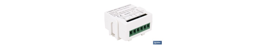 Relé individual WiFi inteligente | Automatiza interruptores o enchufes | Funcionamiento con aplicación Smart Life o Tuya | Comp