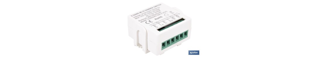Relé regulador de intensidad individual inteligente | Control de intensidad desde la app | Conectividad WiFi 2.4 GHz | Aplicaci