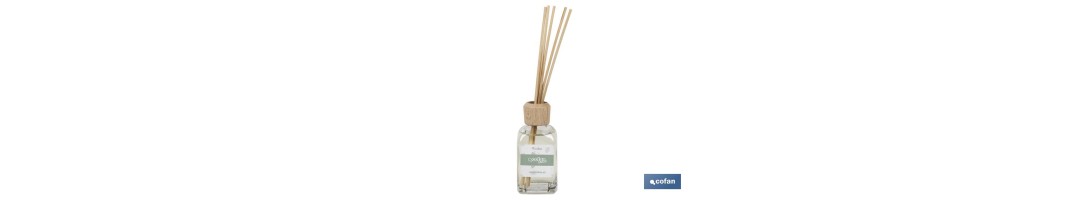 Ambientador de varillas | Aroma a cedro | Difusor con varillas de ratán