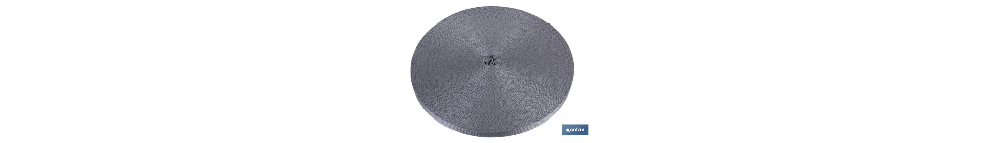 Rollo cinta persiana 14mm x 50m gris