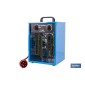 Calefactor eléctrico con enchufe industrial | Potencia: 5000 W | Función ventilador | Enchufe tipo trifásico (5 pines) | Protec