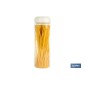 Bote de cocina de vidrio borosilicato | Tapa beige | Cierre a presión | Capacidad: 1,7 l | Almacenaje de alimentos | Medidas: Ø