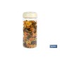 Bote de cocina de vidrio borosilicato | Tapa beige | Cierre a presión | Capacidad: 1,3 litros | Almacenaje de alimentos | Medid