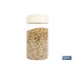 Bote de cocina de vidrio borosilicato | Tapa beige | Cierre a presión | Capacidad: 1 litro | Almacenaje de alimentos | Medidas: