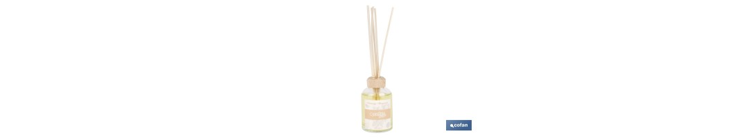 Ambientador de varillas | Aroma a azahar | Difusor con varillas de ratán