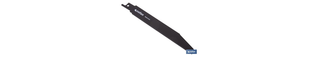 Hoja de sierra de sable para metal duro y acero inox. adecuada para metales duros de 2 a 4 mm de espesor | Uso profesional
