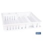 Escurreplatos blanco con bandeja | Gran capacidad para un secado ordenado cm