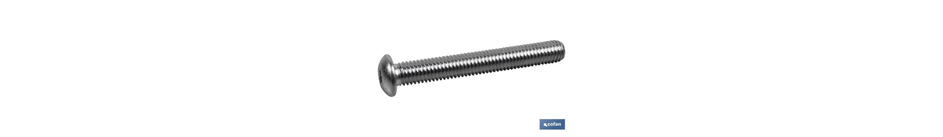 Tornillo Allen DIN ISO 7380 | Rosca total | Clase 10.9 zincado | Medidas desde M-4 hasta M-10