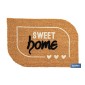 Felpudo de fibra de coco para interior con base antideslizante | Diseño Sweet Home | Medidas: 40 x 60 cm