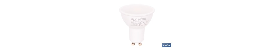 Bombillas LED GU10 de 4,9 W y 450 lúmenes | Ahorro de energía y larga duración 15.000 h de vida | Disponibles en 2 temperaturas