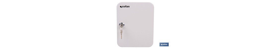 Armario metálico para llaves con cerradura | Incluye 2 llaves y kit de fijación | Disponible para 20, 40, 60 y 80 llaves