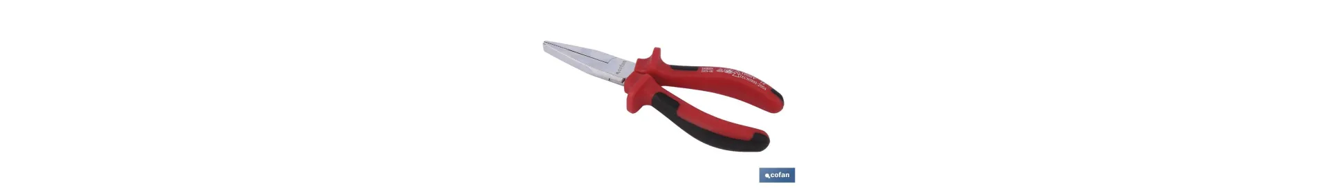 Alicates de punta plana | Alicates aislados para mayor seguridad | Medidas de los alicates: 160 mm