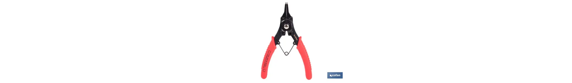 Alicates circulares intercambiables | Incluye 4 puntas multifuncionales diferentes | Longitud de los alicates: 256 mm