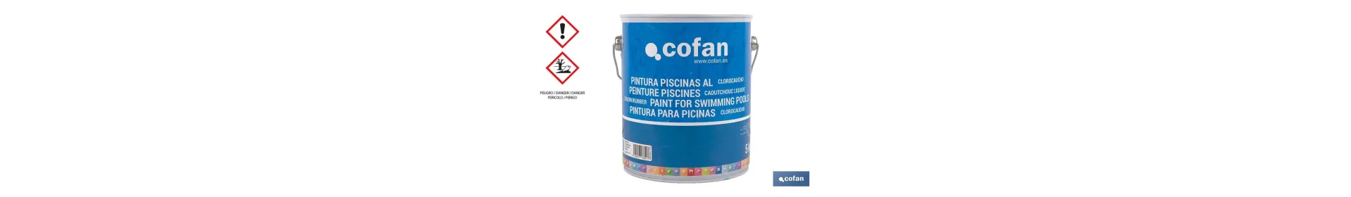 Pintura Piscinas Clorocaucho | Color Azul y Azul Oscuro | Capacidad 5 Kg
