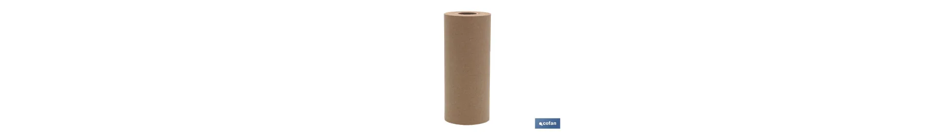 Rollo de papel Kraft | Color marrón | Medidas en 90 cm de ancho y 45 metros de largo