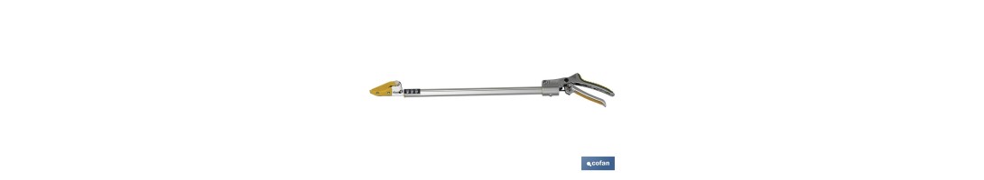 Podadora de largo alcance | 630 mm de longitud | Poda de árboles y recogida de frutas | Práctico y duradero