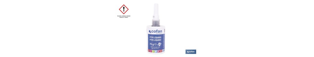 PTFE líquido 50 ml | Sellador para tuberías | Garantiza una perfecta estanqueidad y soporta la presión, vibración y temperatura