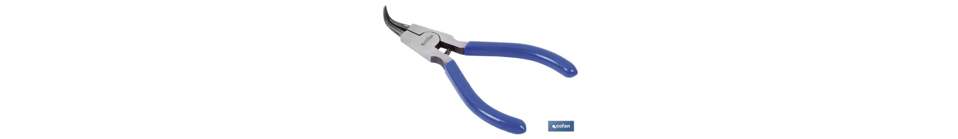 Alicates para arandelas con circlip exterior curvo | Fabricados en acero de alta calidad | Medidas de los alicates: 225 mm