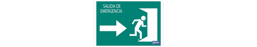 Salida emergencia Derecha Texto