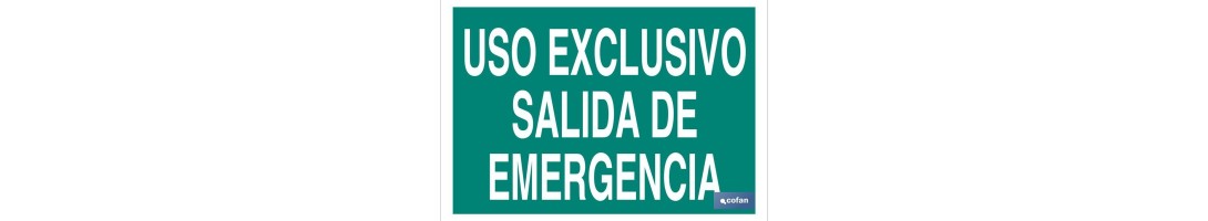 Uso Exclusivo Salida de Emergencia