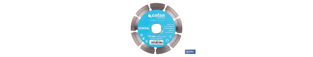 Discos de Diamante General de obra universal base