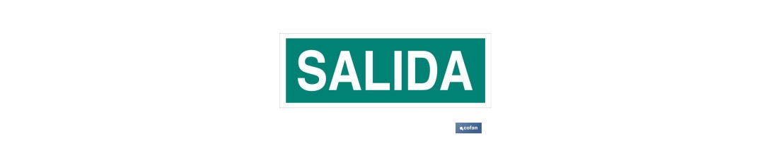 Señal Salida 400x100mm