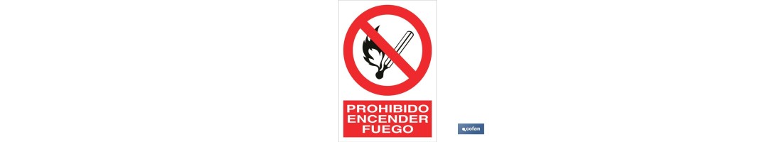 Prohibido encender fuego