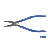 Alicates para arandelas con circlip interior curvo | Fabricados en acero de alta calidad | Medidas de los alicates: 225 mm