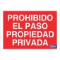 Prohibido el paso propiedad privada