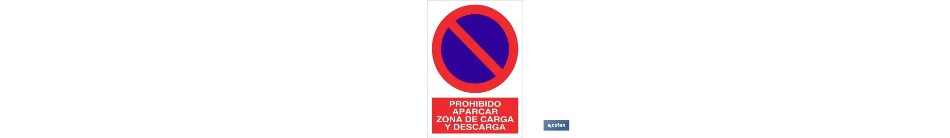 Prohibido aparcar zona carga y descarga. El diseño de la señal puede variar, pero en ningún caso se variará el significado de l
