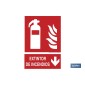 Extintor de incendios Pictograma + Texto