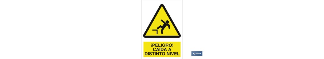 ¡Peligro! caída a distinto nivel