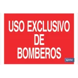 Uso exclusivo Bomberos. El diseño de la señal puede variar, pero en ningún caso se variará el significado de la misma.