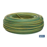 Rollo Cable Eléctrico de 100 m H07V-K | Sección de cable en varias medidas | Color: Verde