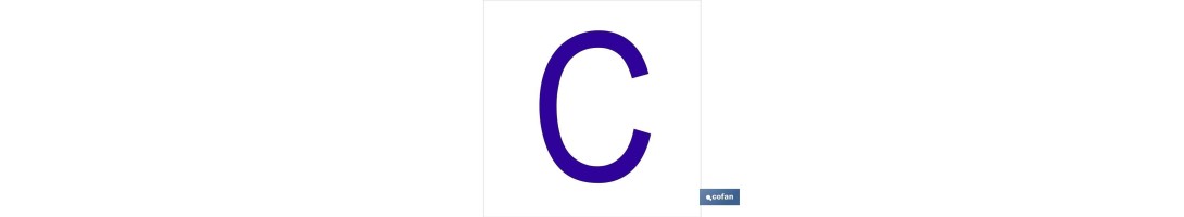 C Letra en glasspack