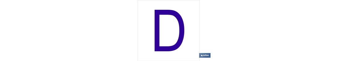 D Letra en glasspack