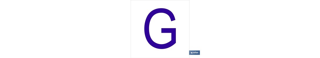 G Letra en glasspack