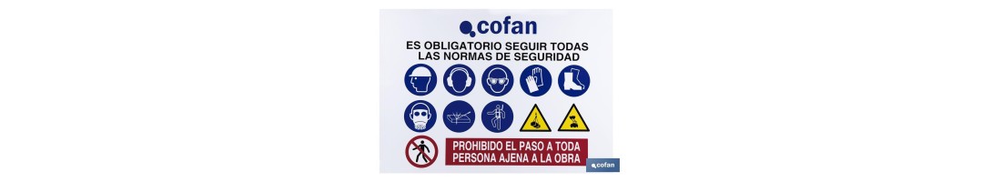 Cartel de obra en glasspack 0,7 mm