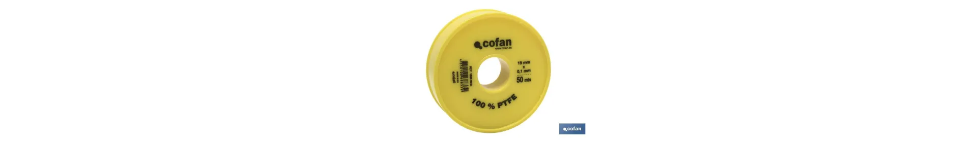 Rollo de cinta PTFE | Varias Medidas | Envase de 1 uds