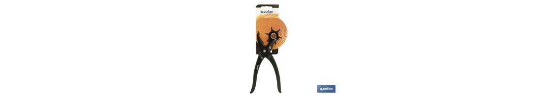 Sacabocados tipo estrella | Cabezal giratorio con 6 piezas | Recomendable para diferentes materiales