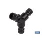 Conector triple en forma \\\"Y\\\" para mangueras de jardín | Rosca macho para empalmes | Ideal para jardinería y agricultura