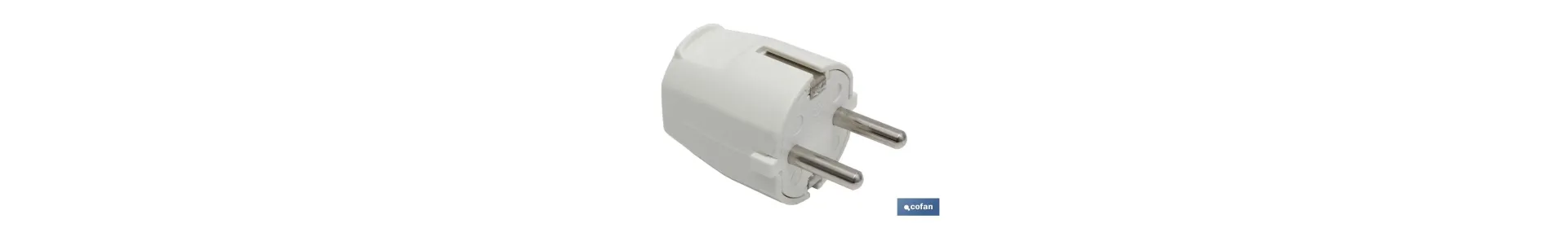 Clavija Bipolar Schuko | 16 A - 250 V | Color Blanco