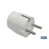 Clavija Bipolar Schuko | 16 A - 250 V | Color Blanco