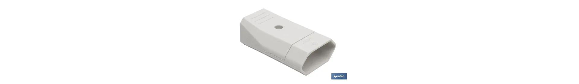 Base enchufe bipolar aérea | Color blanco | 10 A - 250 V