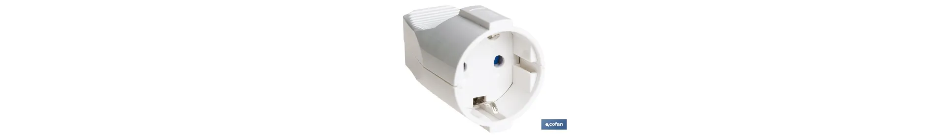 Base móvil enchufe bipolar | Color blanco | 16 A - 250 V