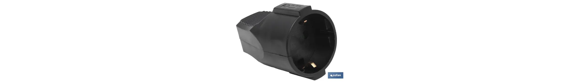 Base móvil enchufe bipolar | Color negro | 16 A - 250 V