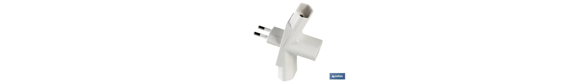 Adaptador Multivía Triple | Tipo Espiga | 3 vías | 10 A - 250 V